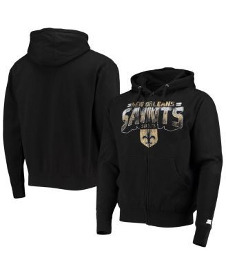 Men's Starter Black/Heather Charcoal New Orleans Saints Extreme