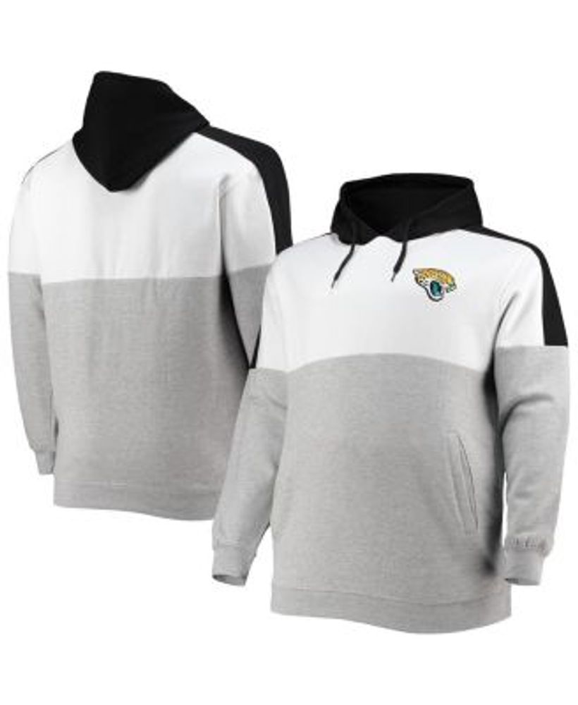 Profile Men's Black, Heathered Gray Jacksonville Jaguars Big and Tall Team  Logo Pullover Hoodie