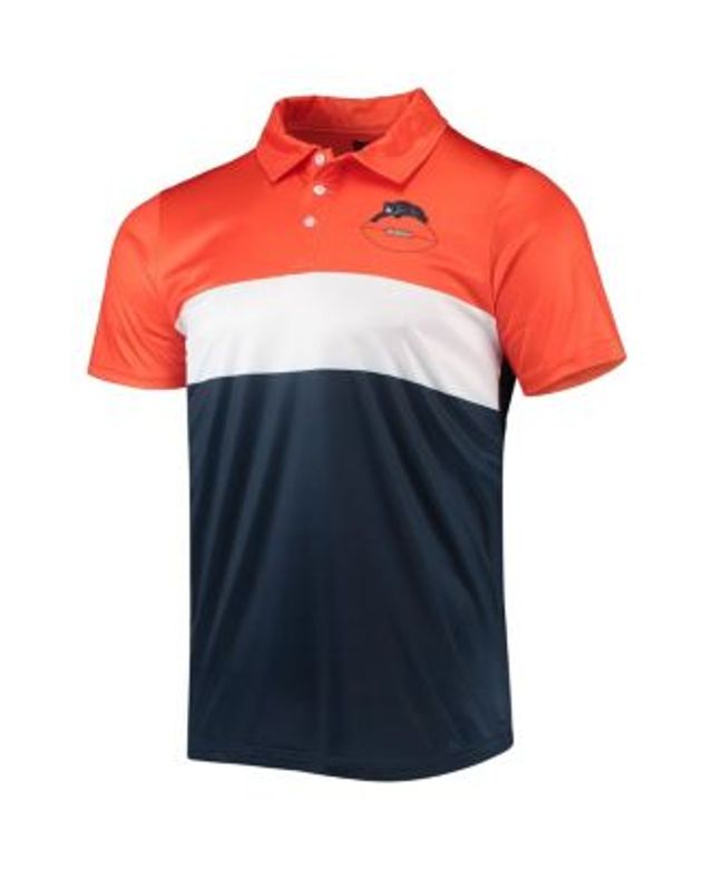 FOCO Men's Orange, Navy Chicago Bears Retro Colorblock Polo Shirt - Macy's