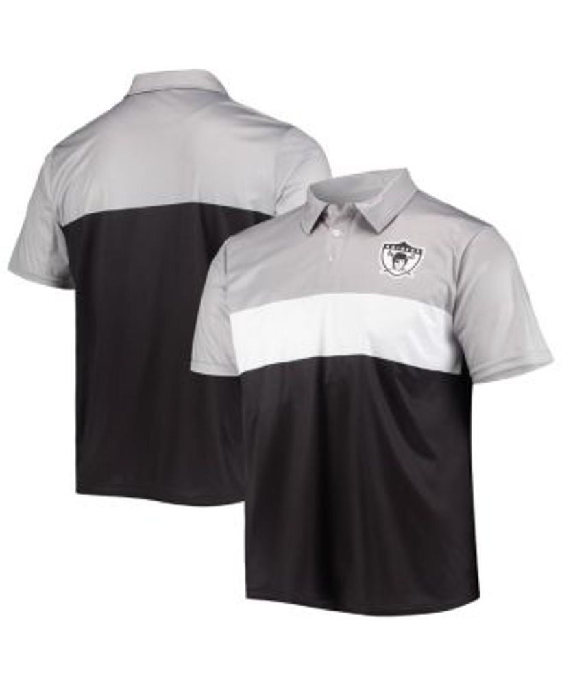 Lids Las Vegas Raiders Tommy Hilfiger Rugby Long Sleeve Polo - Gray/Black