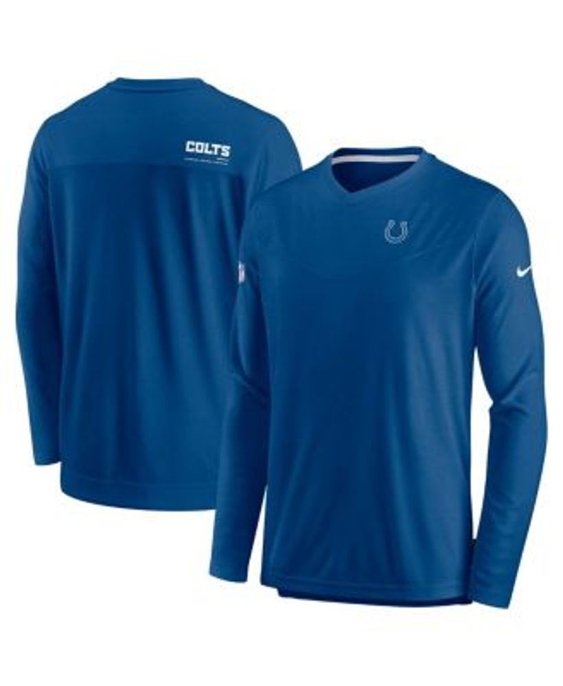 Carolina Panthers Nike Sideline Coach Chevron Lock Up Long Sleeve V-Neck  Performance T-Shirt - Black