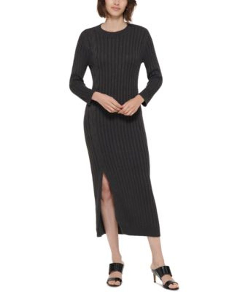 calvin klein midi sweater dress