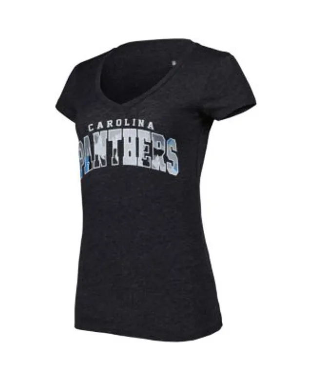 Women's Fanatics Branded Christian McCaffrey Heathered Gray Carolina  Panthers Plus Size Player Name & Number Lace-Up V-Neck T-Shirt