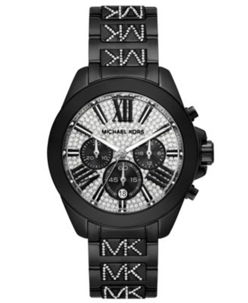 Michael Kors Women's Wren Chronograph Black Stainless Steel Bracelet Watch   | Montebello Town Center