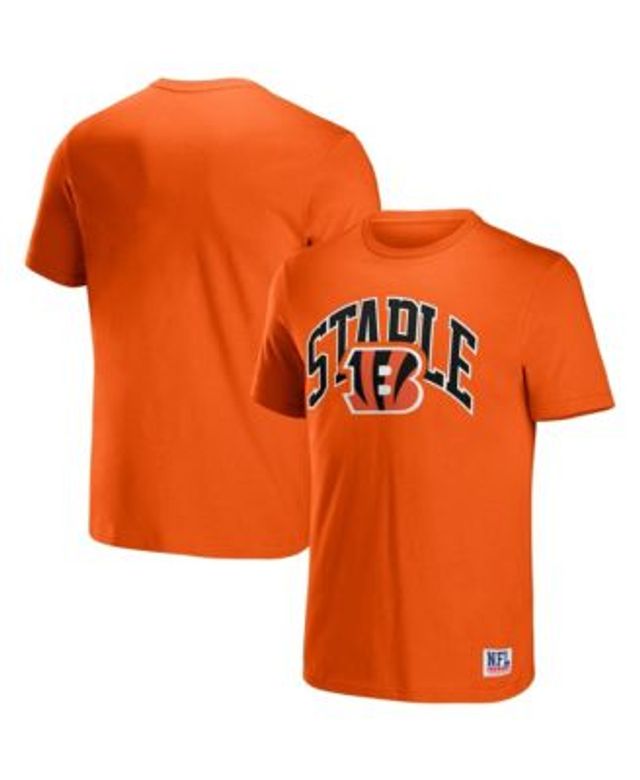 Men's NFL x Staple Orange Cincinnati Bengals Logo Lockup T-Shirt