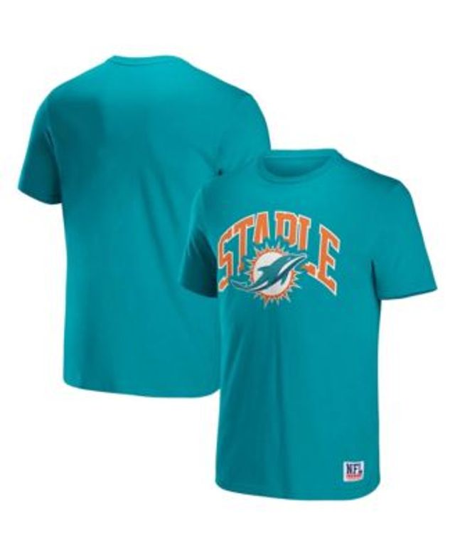 Miami Dolphins Majestic Threads Lockup Tri-Blend Long Sleeve T