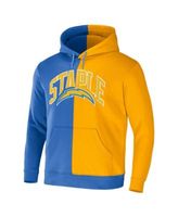 Men's NFL x Staple Blue Detroit Lions Split Logo Pullover Hoodie