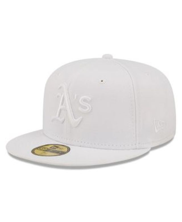 New Era Men's Black Oakland Athletics Team Logo 59FIFTY Fitted Hat - Macy's