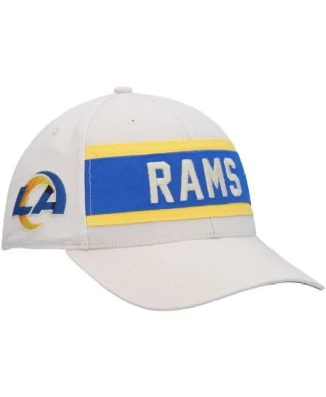 Men's New Era Cream Los Angeles Rams Chrome Dim 59FIFTY Fitted Hat