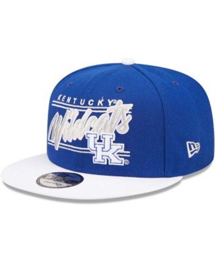 New Era Men's Royal Indianapolis Colts Script 9Fifty Trucker Snapback Hat