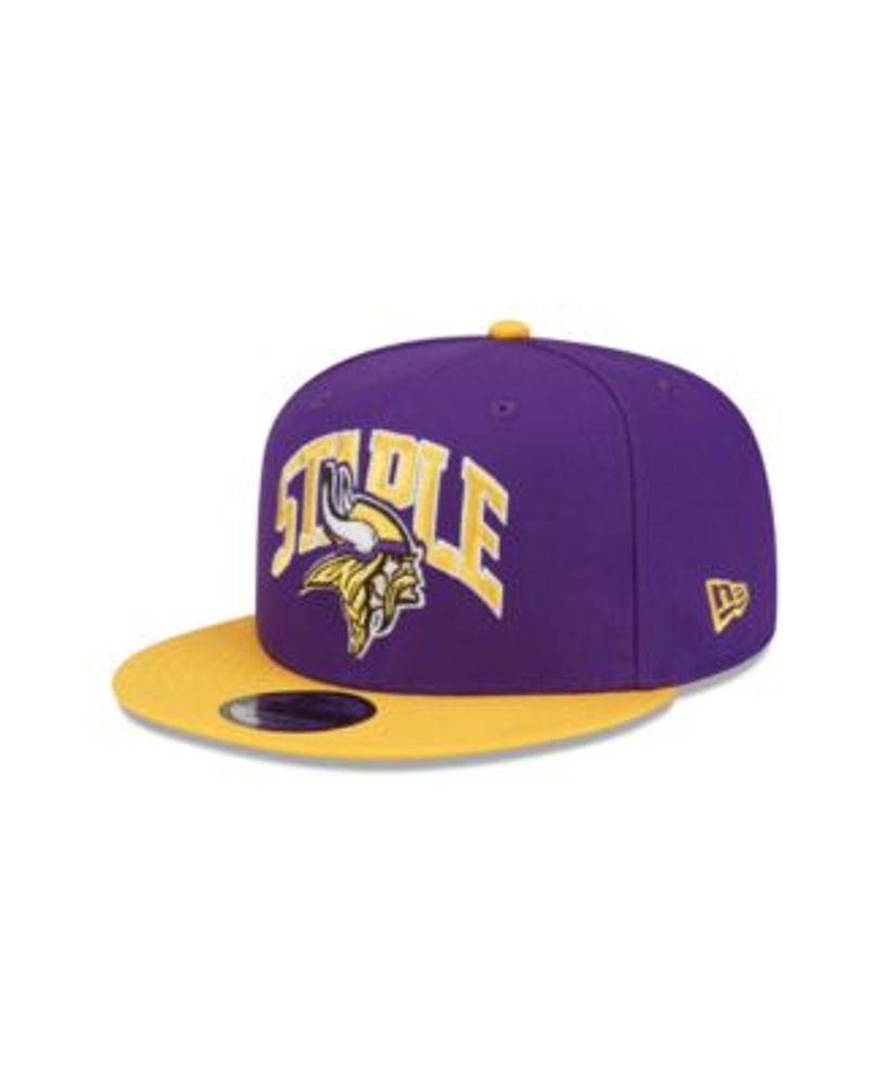 Youth New Era Purple Minnesota Vikings Main Trucker 9FIFTY Snapback Hat