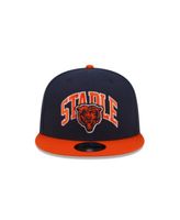 Men's New Era Orange/Navy Chicago Bears Team Script 9FIFTY Snapback Hat