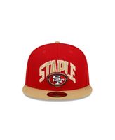 San Francisco 49ers 59FIFTY Fitted Hat in Scarlet Monocamo 7 1/2 / Scarlet Monocamo