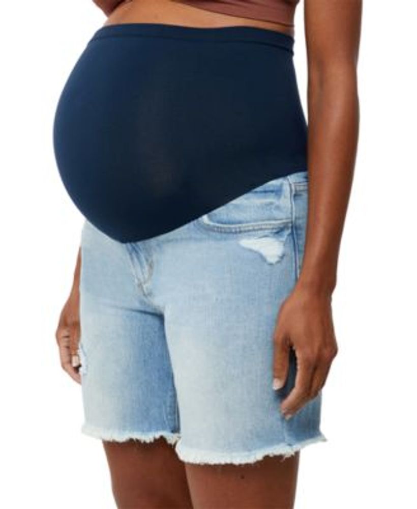 Lara Ripped Secret Fit Belly® Maternity Shorts