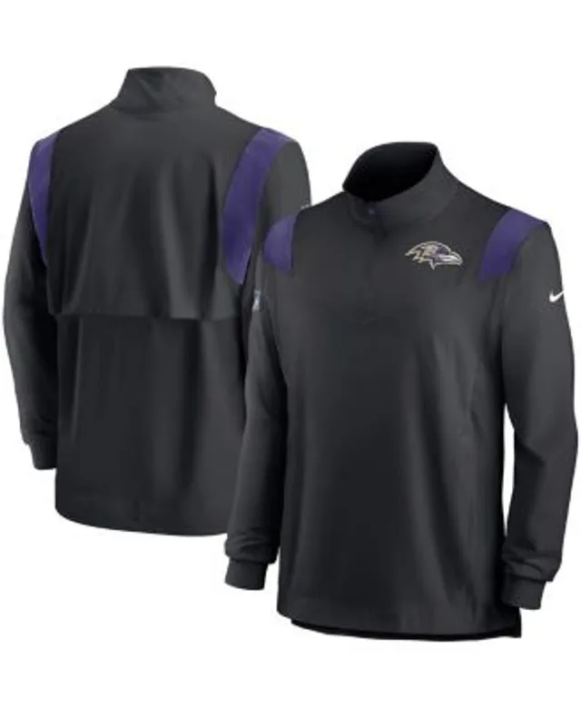 Nike Men's Sideline Coach Lockup (NFL Minnesota Vikings) Short-Sleeve Jacket Black