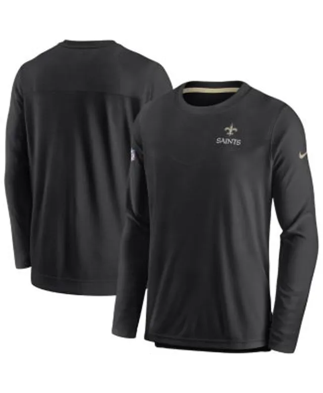 New Orleans Saints T-Shirt - White Stripped Long Sleeve Tee