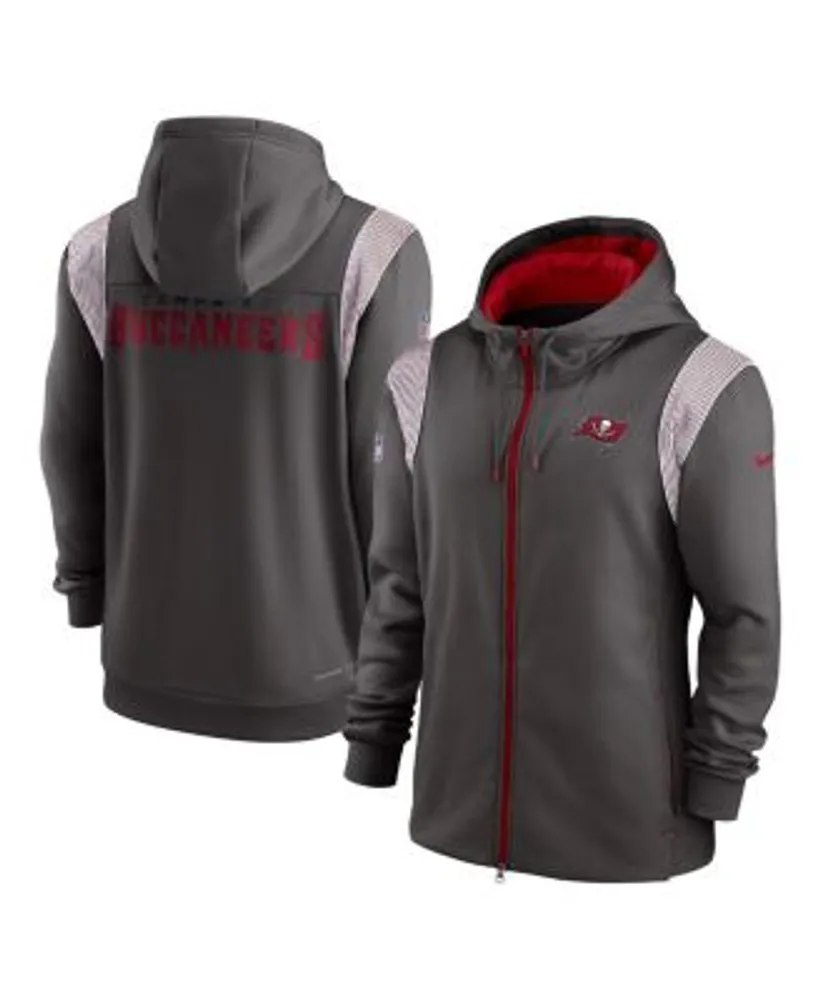 Men's Nike Red/Gray Tampa Bay Buccaneers Mascot Performance Full-Zip Hoodie Size: Medium