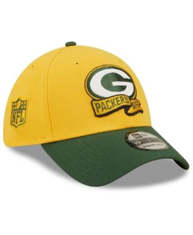 Men's New Era Green/Gold Green Bay Packers Team Banded 39THIRTY Flex Hat