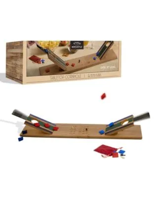 Wooden Tabletop Cornhole Game Set, 11 Pieces