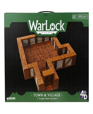 WarLock Tiles 1" Town Village Straight Walls Expansion Pack Tabletop RPG Accessory