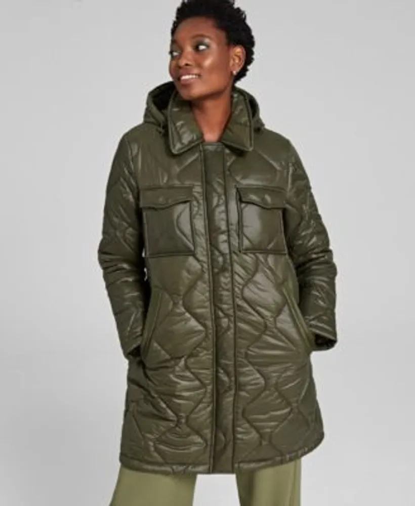 Perforeren Amerikaans voetbal Conform Calvin Klein Women's Hooded Quilted Zip-Front Coat | Connecticut Post Mall