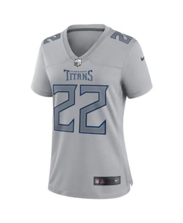 Women's Derrick Henry White/Navy Tennessee Titans Plus Size Name & Number  Pullover Hoodie