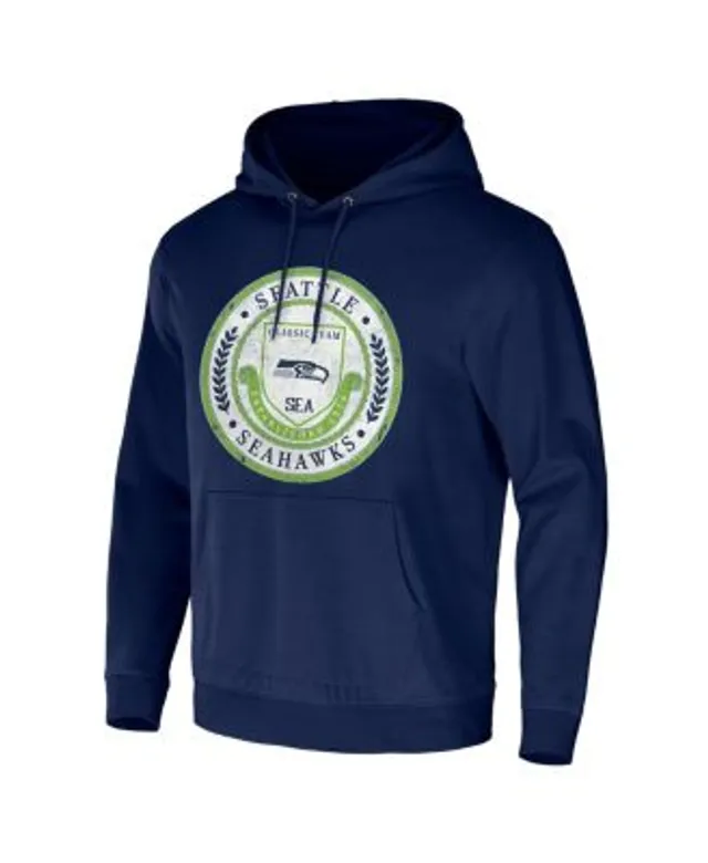 Men's '47 Royal Seattle Seahawks Throwback Lacer Pullover Hoodie