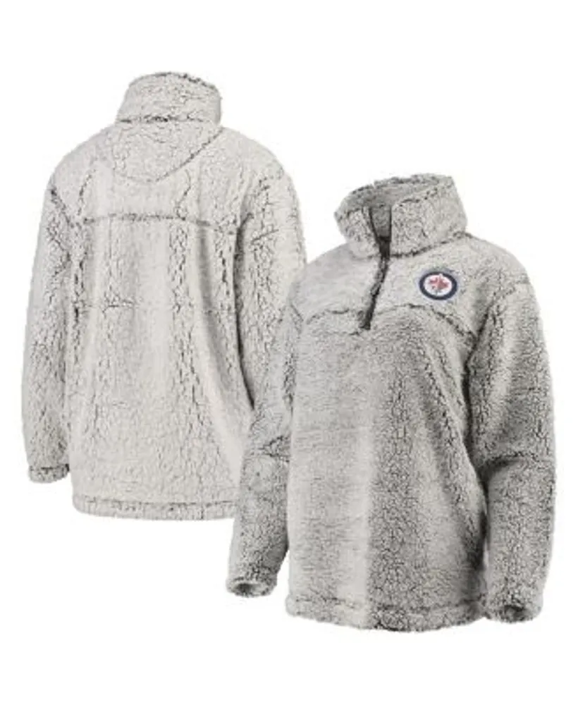 G-III 4HER BY CARL BANKS Buffalo Bills Sherpa Quarter-zip Pullover Jacket -  Gray