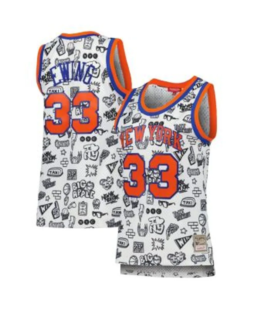 Mitchell & Ness Women's Patrick Ewing White New York Knicks 1991