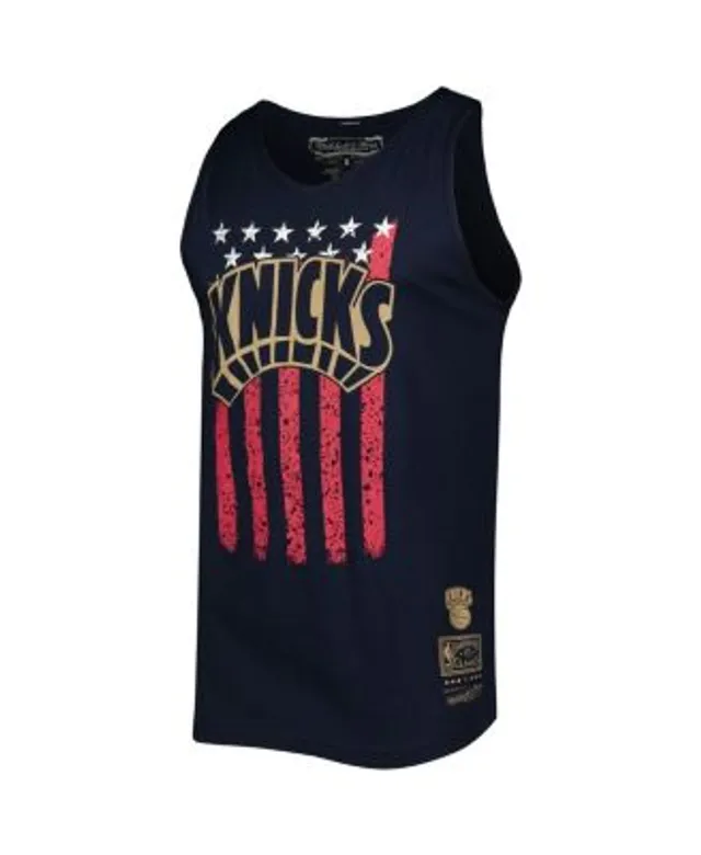 Atlanta Braves Mitchell & Ness Cooperstown Collection Stars and Stripes  Tank Top - Navy