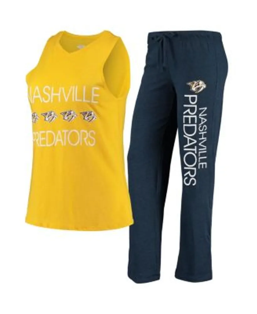 Milwaukee Brewers Concepts Sport Women's T-Shirt & Pants Sleep Set -  Gold/Navy