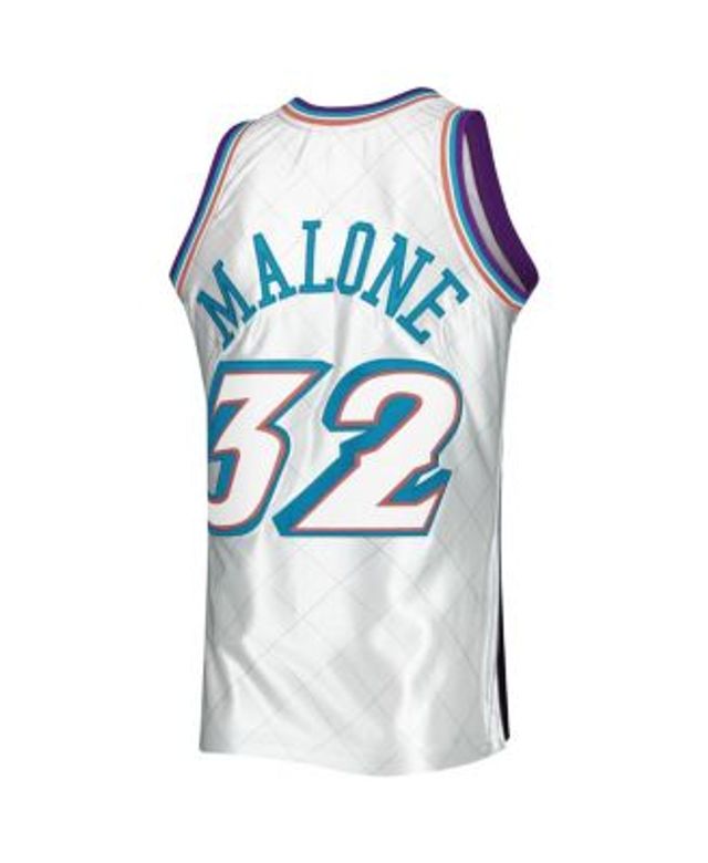 Utah Jazz Swingman Green Karl Malone Throwback Jersey - Men's