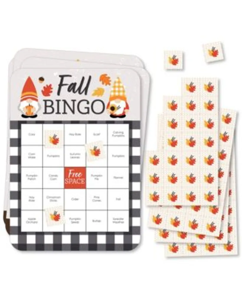 Big Dot Of Happiness Pumpkin Patch - 4 Fall, Halloween Or Thanksgiving  Party Games - 10 Cards Each - Gamerific Bundle : Target