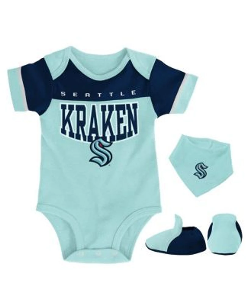 Newborn & Infant Toronto Maple Leafs White/Blue Dream Team - Onesie, Pants  & Hat Set