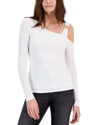 Women's One-Shoulder Asymmetric Top, Created for Macy's