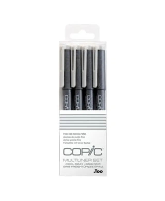 Copic Multiliner Black Inking Pens 4 Piece Fine Set [BLACK]