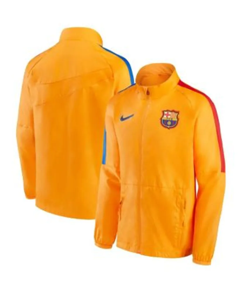 Evenement Pamflet Pickering Nike Youth Boys Orange Barcelona Academy All-Weather Raglan Full-Zip Jacket  | Hawthorn Mall