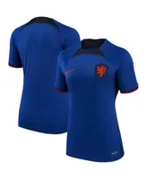 Men's Nike Blue Brazil National Team 2022/23 Away Breathe Stadium Replica  Blank Jersey