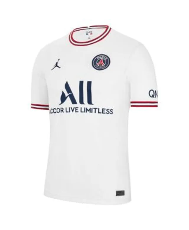 Men's Nike Neymar Jr. White Paris Saint-Germain 2022/23 Third Vapor Match Authentic Player Jersey Size: Small