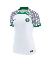 Men's Nike White Nigeria National Team 2022/23 Away Breathe Stadium Replica  Blank Jersey