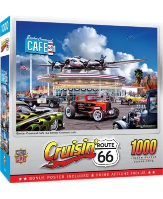 Cruisin' Route 66 Bomber Command Café 1000 Piece Puzzle