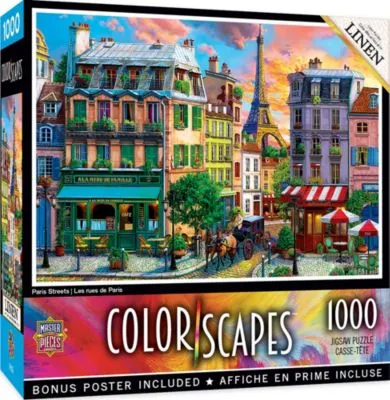 Colorscapes - Paris Streets 1000 Piece Puzzle By ArtWorld