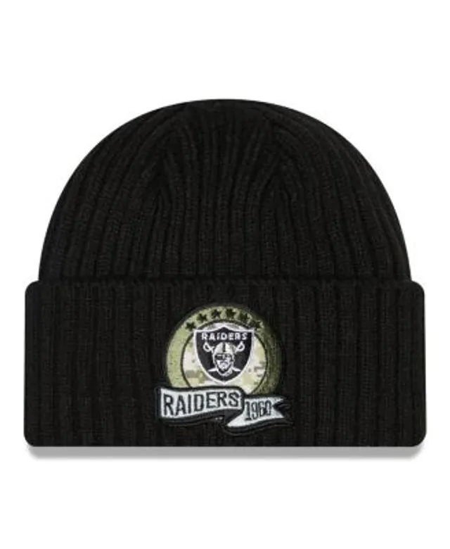 Las Vegas Raiders Youth Tie-Dye Cuffed Knit Hat - Gray