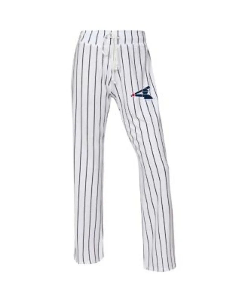 Women's New York Yankees Concepts Sport White Vigor Pinstripe Sleep Pant