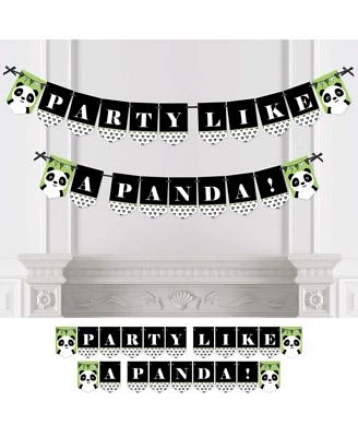 Party Like a Panda Bear - Bunting Banner - Party Decor - Party Like A Panda