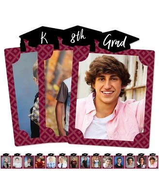 Maroon Grad - Best is Yet to Come - 8 x 10 inches K-12 School Photo Holder - DIY Graduation Party Decor - Picturific Display