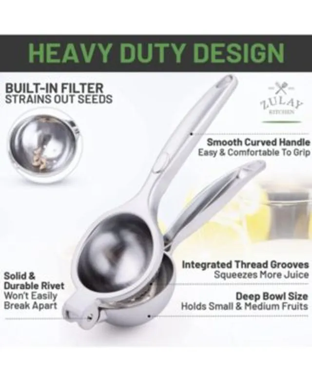 Zulay Garlic Press - Silver / Ergonomic Handle