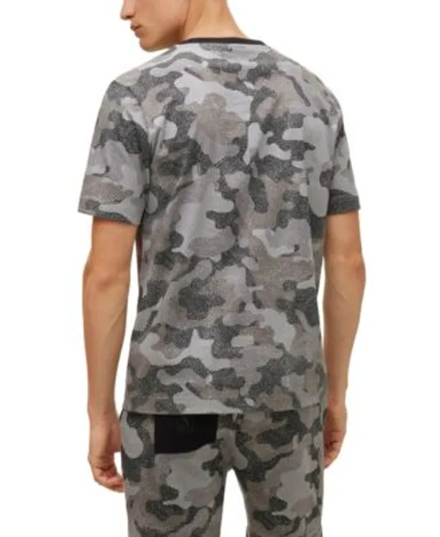 BOSS - BOSS & NBA cotton-jersey T-shirt with camouflage pattern