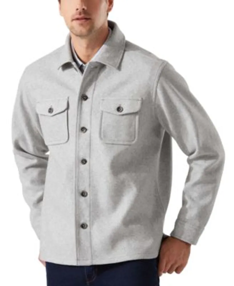 Antigua Gray Buffalo Bills Industry Flannel Button-Up Shirt Jacket