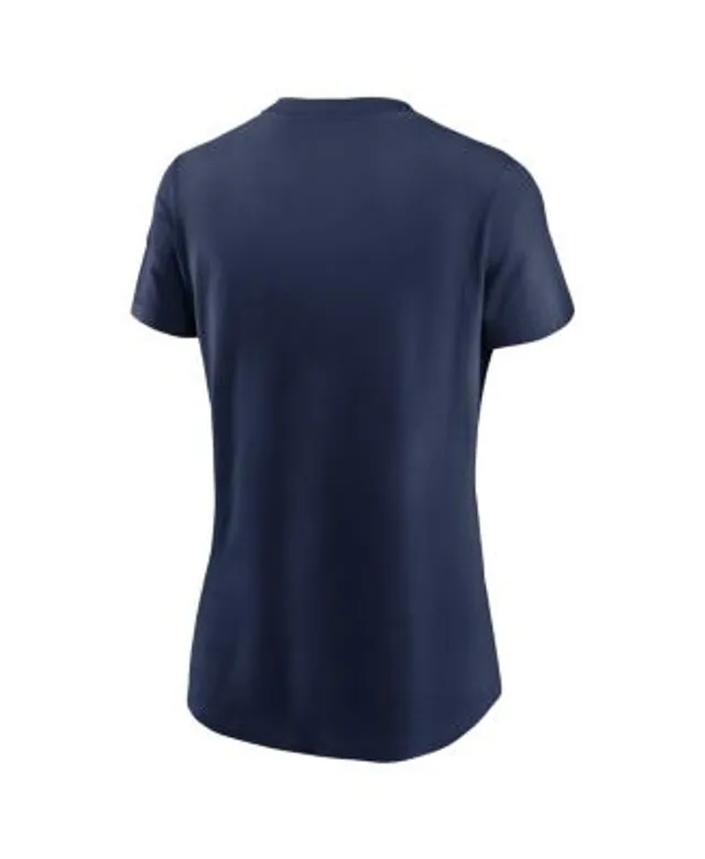 Houston Astros Women's Plus Size Notch Neck T-Shirt - White/Navy